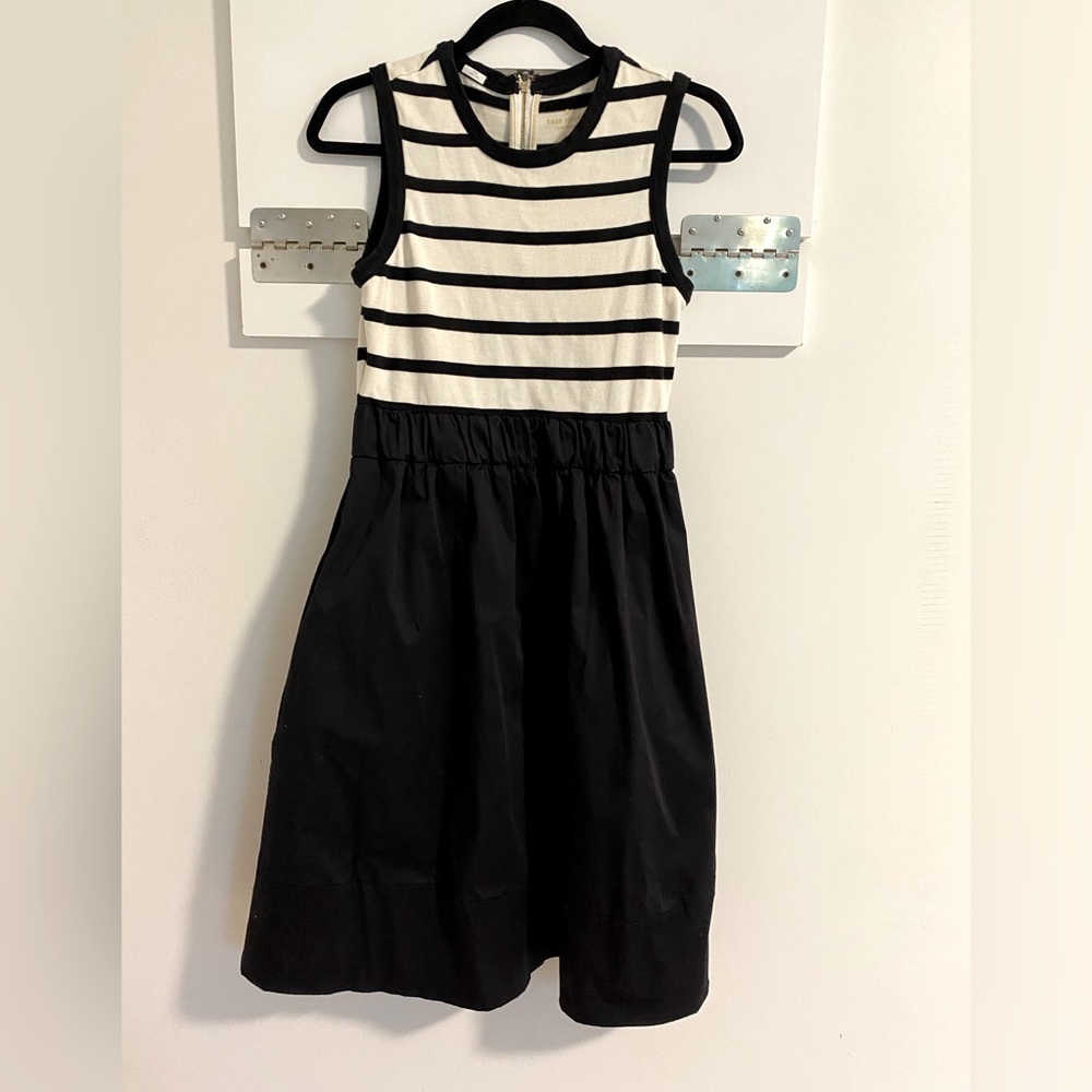 Kate Spade black and white (off-white) tank dress size small